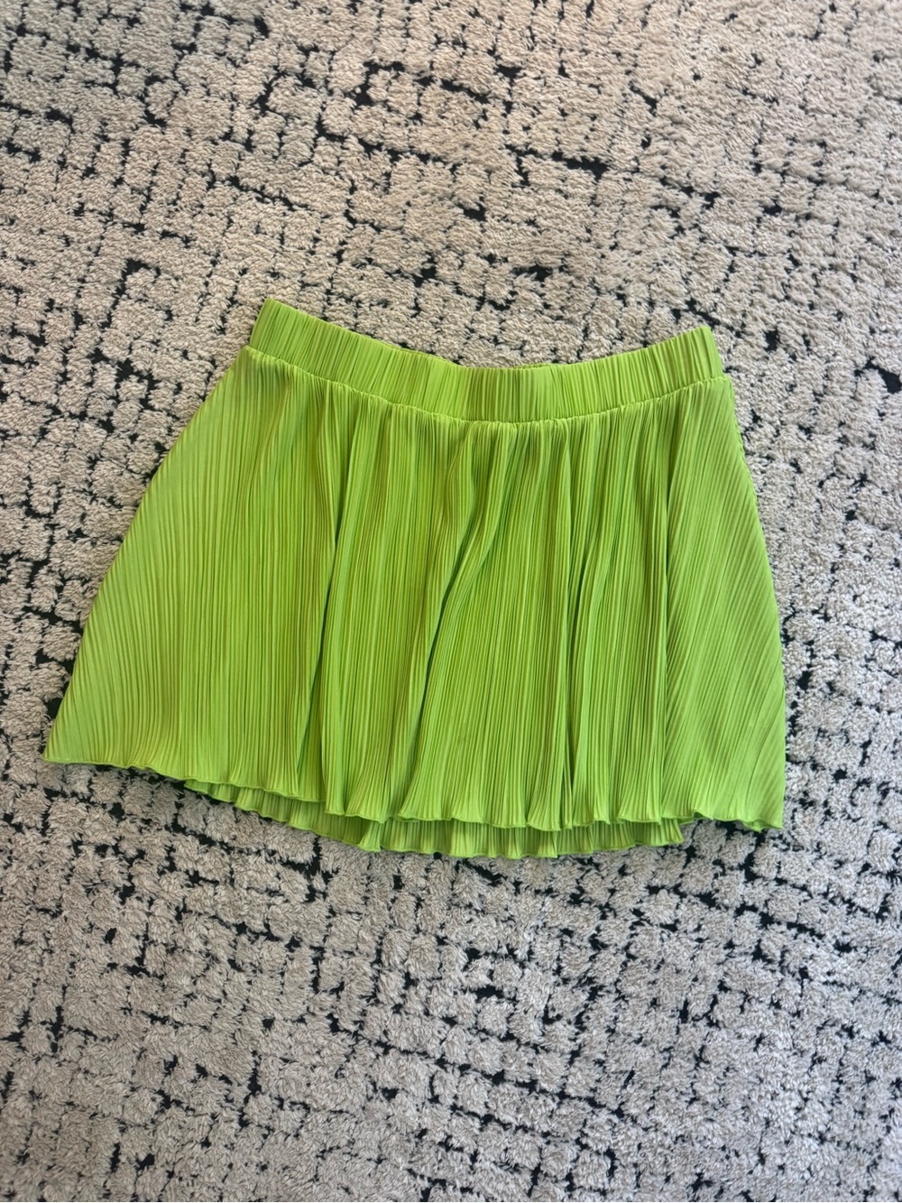 Target Pleated Lime Green A-Line Skirt